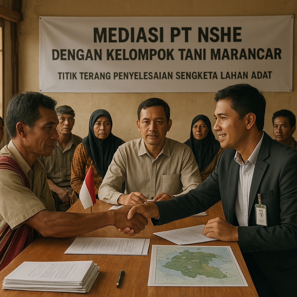 Mediasi PT NSHE dengan Kelompok Tani Marancar: Titik Terang Penyelesaian Sengketa Lahan Adat