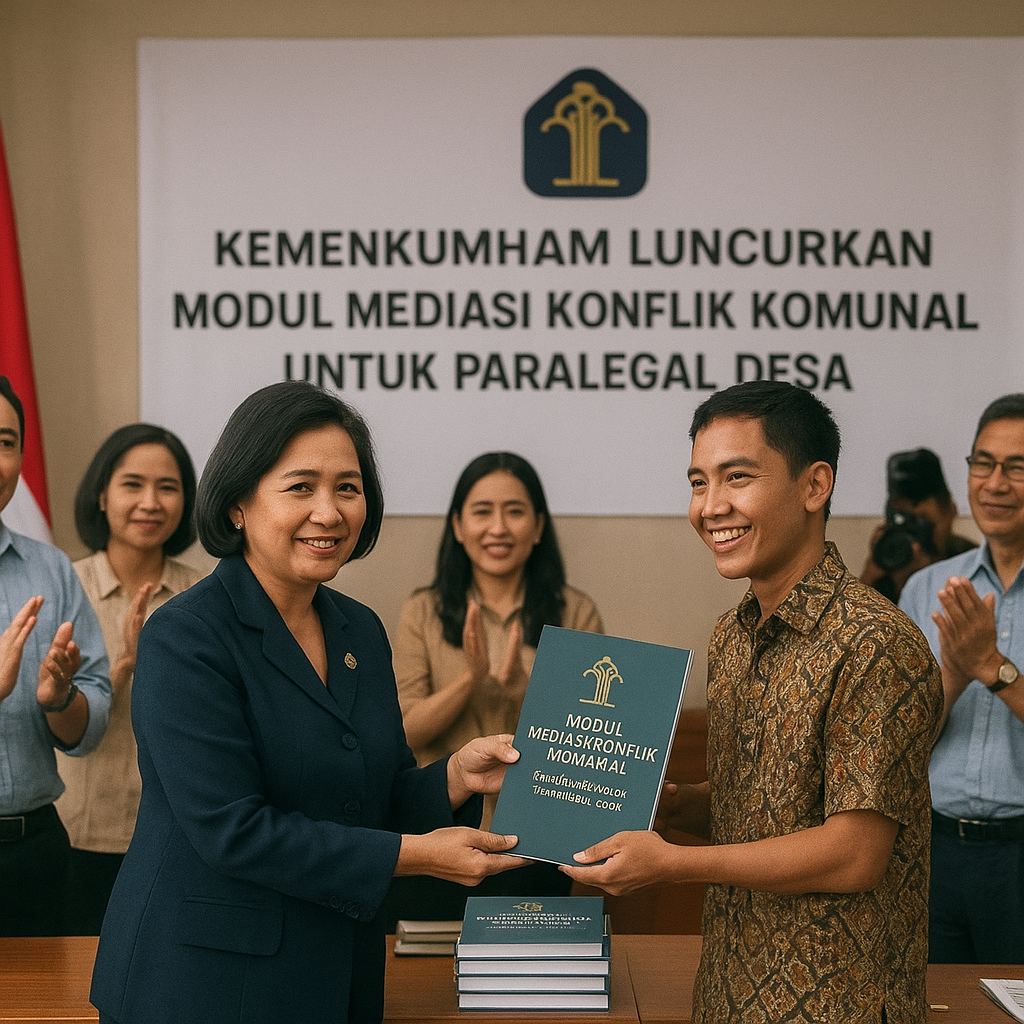 Kemenkumham Luncurkan Modul Mediasi Konflik Komunal untuk Paralegal Desa