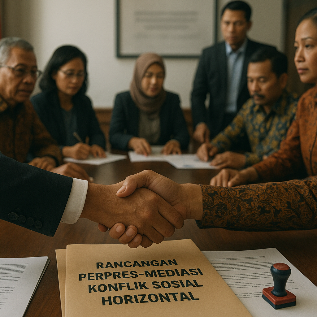 Rancangan Perpres tentang Mediasi Konflik Sosial Horizontal Masuk Tahap Finalisasi