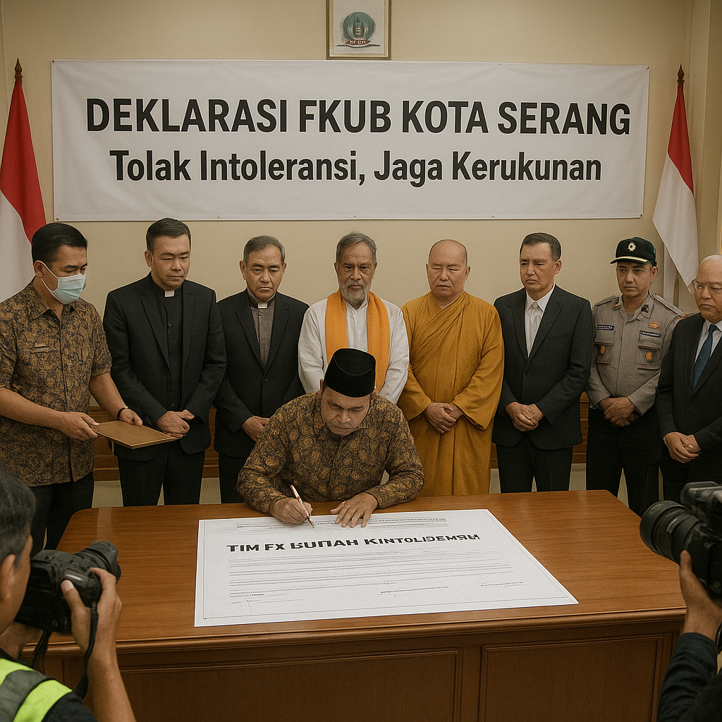 FKUB Kota Serang Deklarasikan Perang terhadap Intoleransi, Bentuk Tim Siaga hingga Dorong Perda Kerukunan Umat Beragama