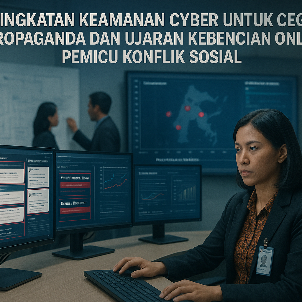 Peningkatan Keamanan Cyber untuk Cegah Propaganda dan Ujaran Kebencian Online Pemicu Konflik Sosial