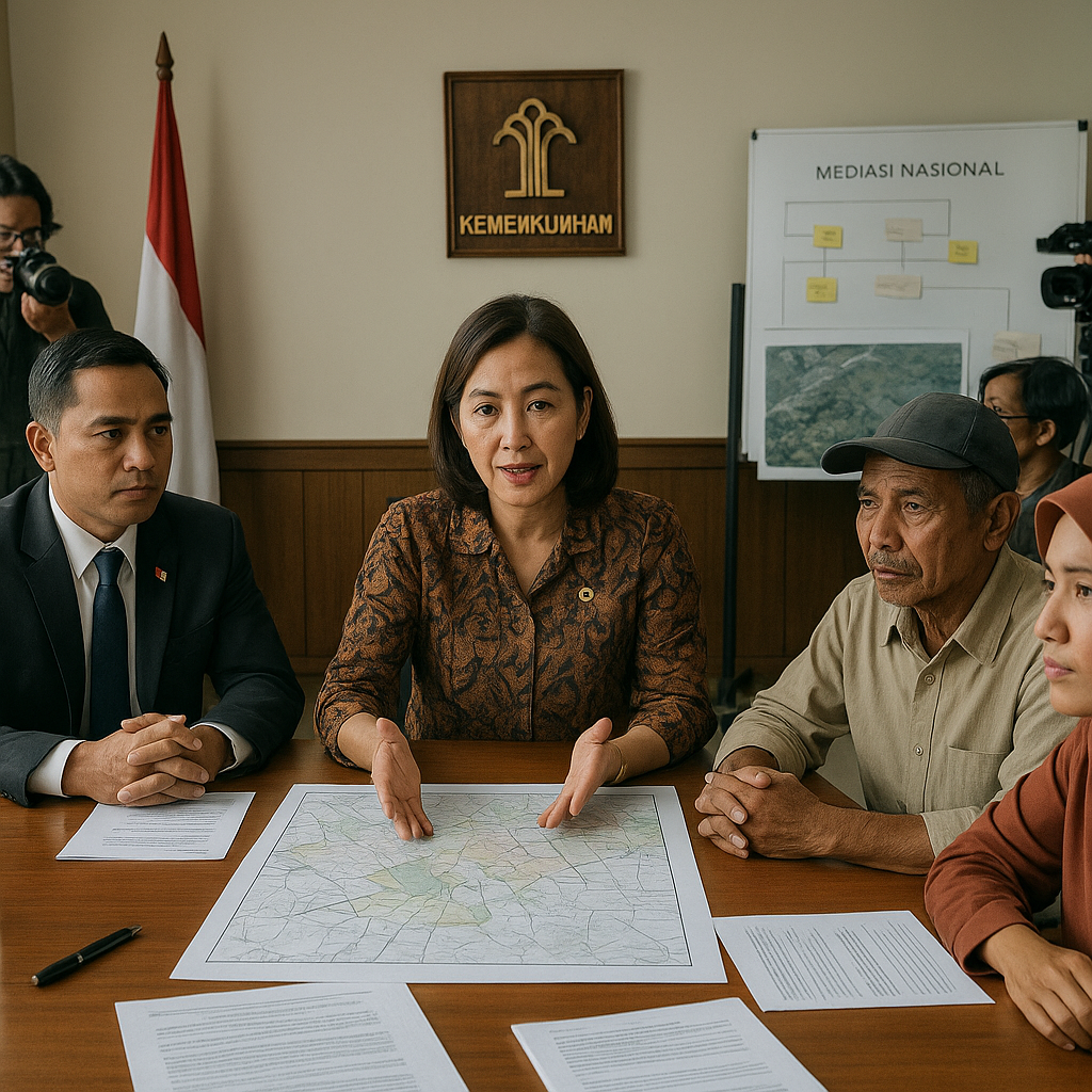 Kemenkumham Dorong Penyelesaian Sengketa Tanah Melalui Mediasi Nasional untuk Kurangi Beban Pengadilan