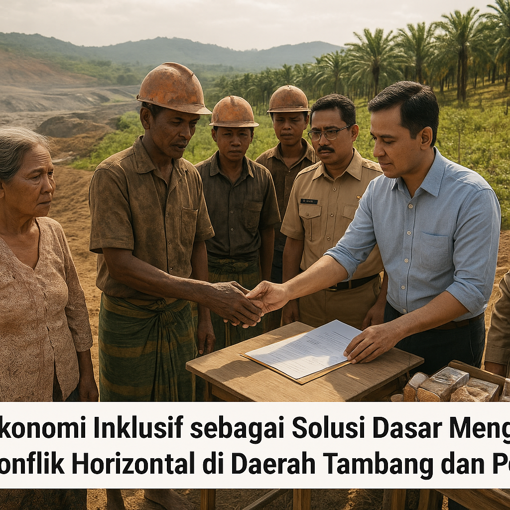 Ekonomi Inklusif sebagai Solusi Dasar Mengurangi Konflik Horizontal di Daerah Tambang dan Perkebunan