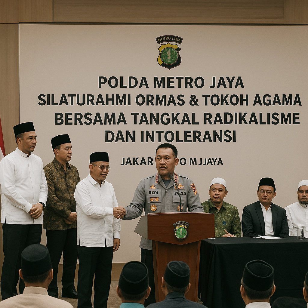 Polda Metro Jaya Gandeng Ormas dan Tokoh Agama Tangkal Radikalisme dan Intoleransi