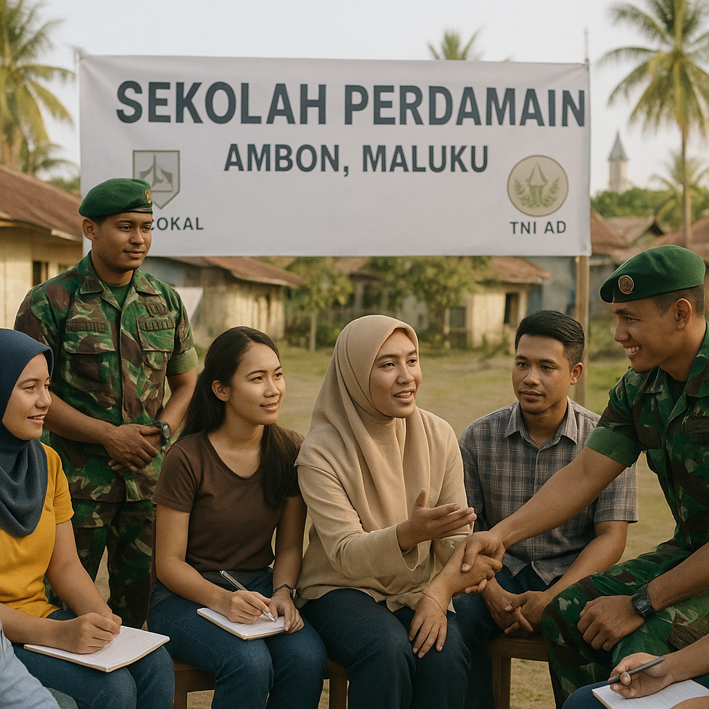 LSM Lokal dan TNI AD Gelar Sekolah Perdamaian bagi Pemuda di Ambon Maluku