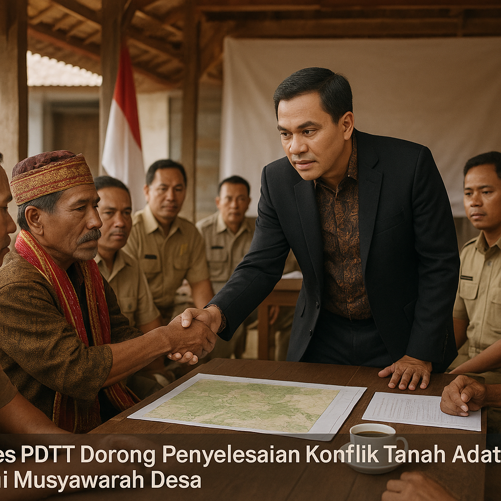 Mendes PDTT Dorong Penyelesaian Konflik Tanah Adat melalui Musyawarah Desa