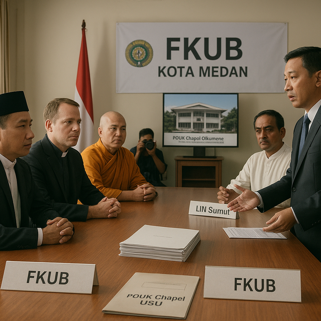 LIN Sumut Minta FKUB Medan Jadi Mediator Konflik Status POUK Chapel USU