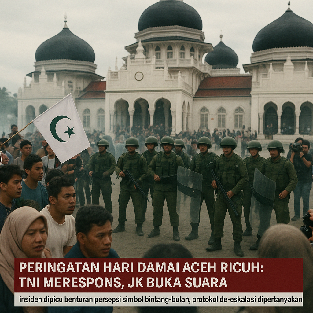 Peringatan Hari Damai Aceh Ricuh: TNI Merespons, JK Buka Suara
