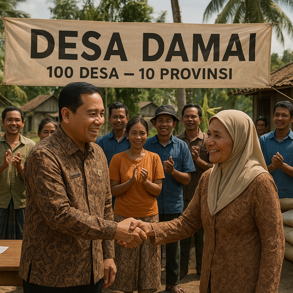 Pemerintah Luncurkan Program Desa Damai untuk Cegah Konflik Horizontal di 100 Desa