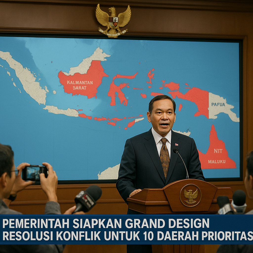 Pemerintah Siapkan Grand Design Resolusi Konflik untuk 10 Daerah Prioritas