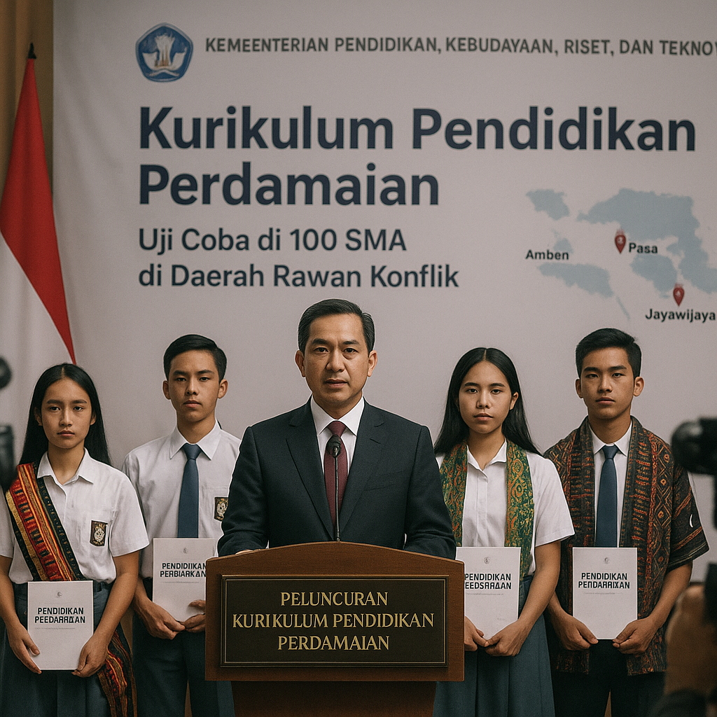 Mendikbudristek Luncurkan Kurikulum Pendidikan Perdamaian untuk SMA di Daerah Rawan Konflik