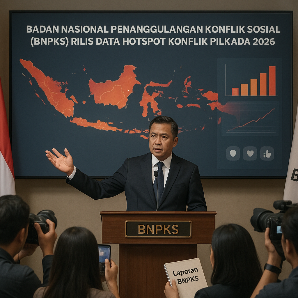 Badan Nasional Penanggulangan Konflik Sosial (BNPKS) Rilis Data Hotspot Konflik Pilkada 2026