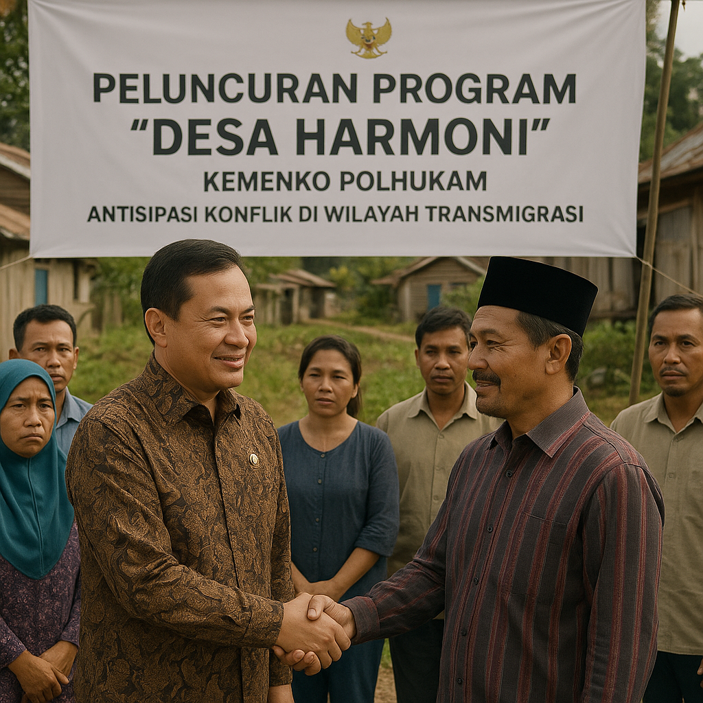 Kemenko Polhukam Luncurkan Program 'Desa Harmoni' untuk Antisipasi Konflik di Wilayah Transmigrasi