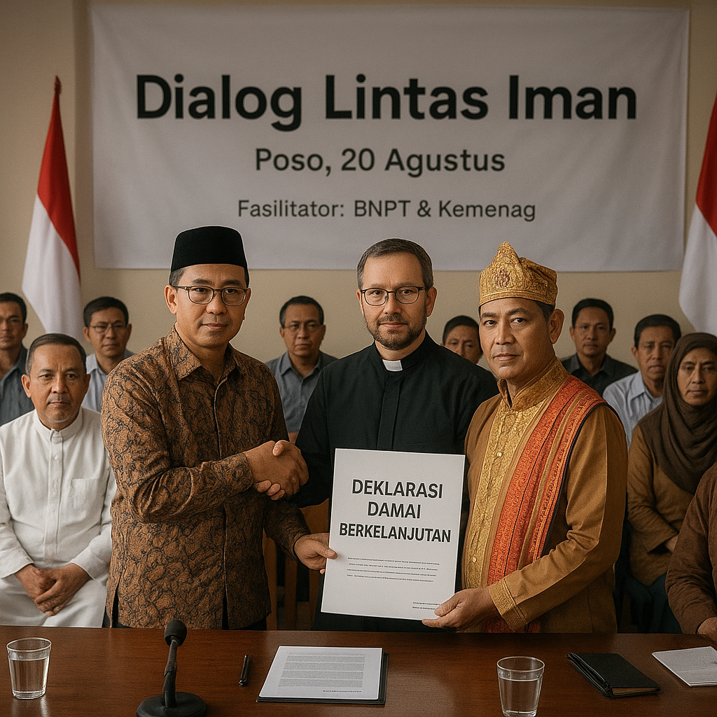Dialog Antarumat di Poso: Forum Lintas Iman Sepakati Deklarasi Damai Berkelanjutan