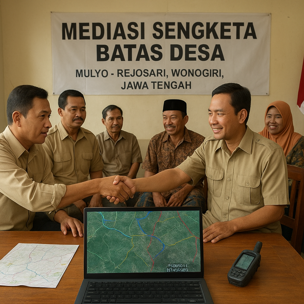 Mediasi Sengketa Batas Desa di Jawa Tengah: Penggunaan Peta Digital dan Kesepakatan Bersama