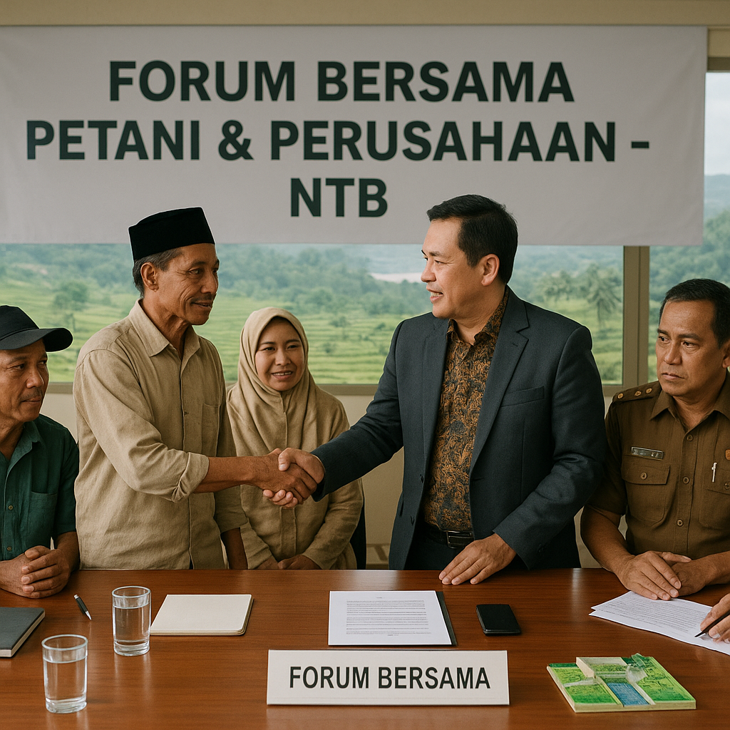 Resolusi Konflik Sumber Daya Air di NTB: Pembentukan Forum Bersama Petani dan Perusahaan