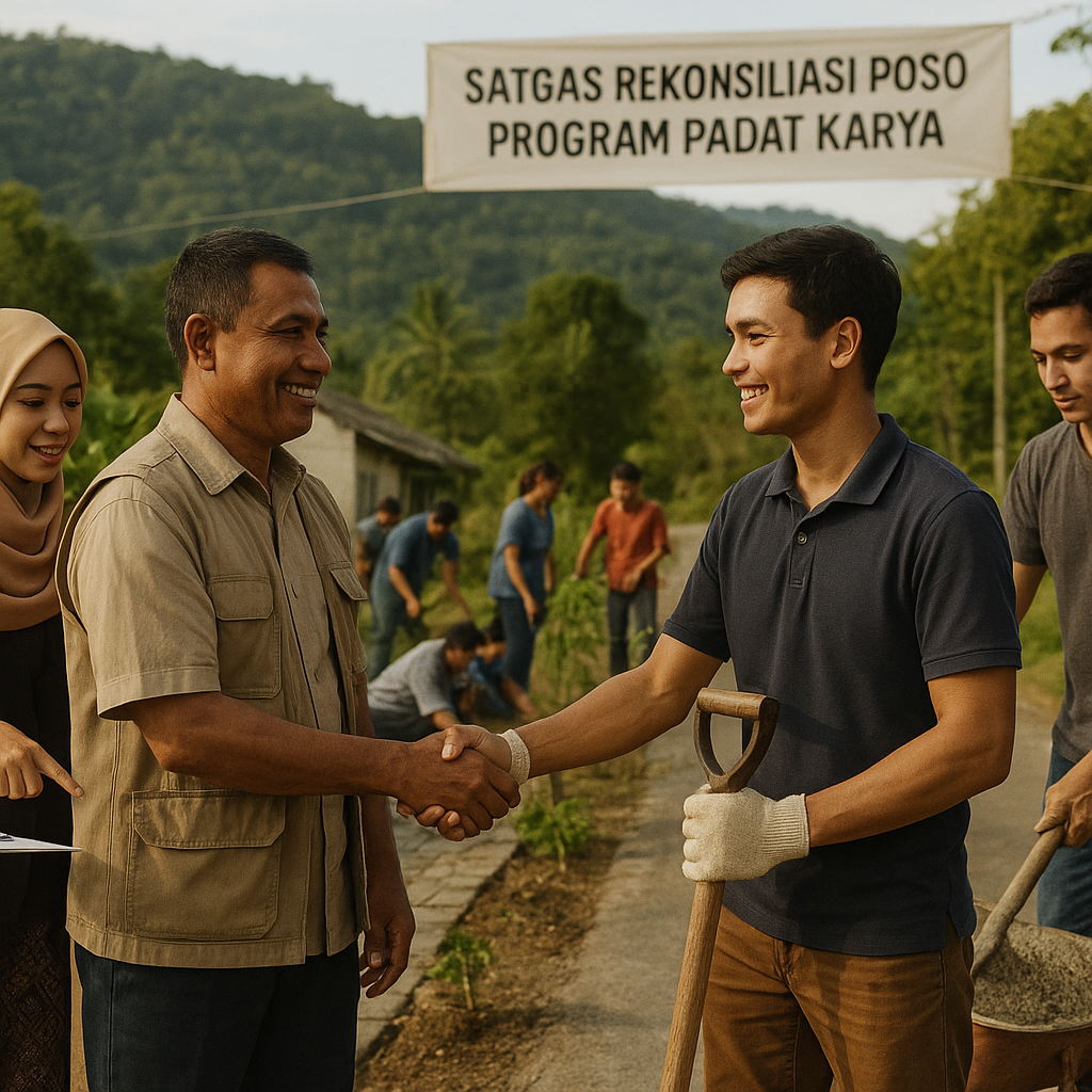 Satgas Rekonsiliasi Poso Laporkan Penurunan Konflik 60% Berkat Program Padat Karya