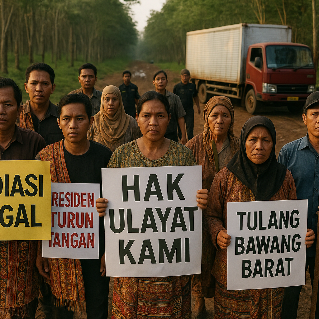 Ekonomi-Politik Konflik Tanah di Lampung: Mediasi Gagal, Warga Desak Presiden Turun Tangan