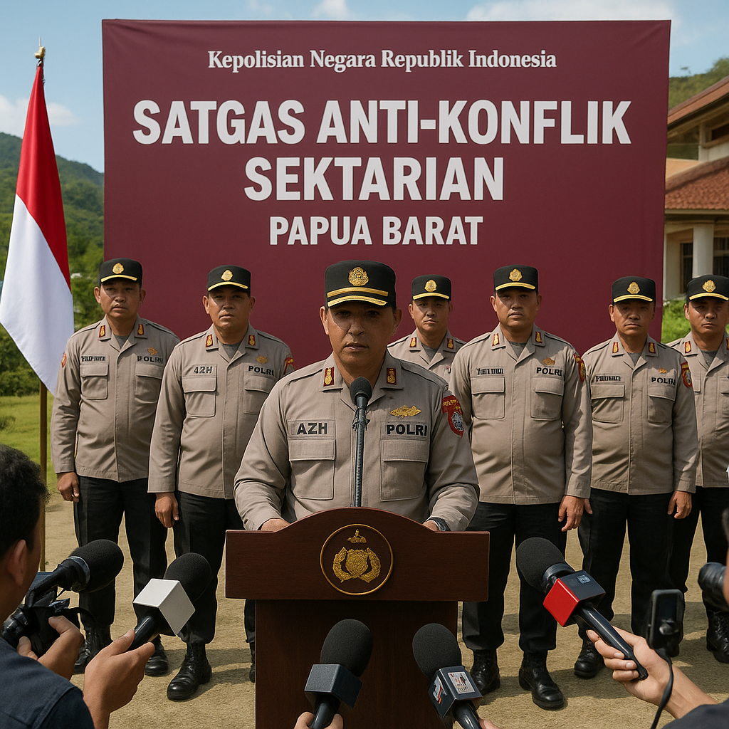 Polri Bentuk Satgas Anti-Konflik Sektarian di Papua Barat