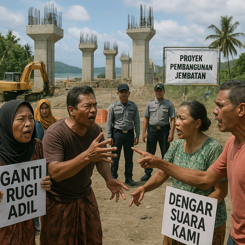 Pembangunan Jembatan Tol-Tol di Maluku Utara Picu Konflik Antar Desa