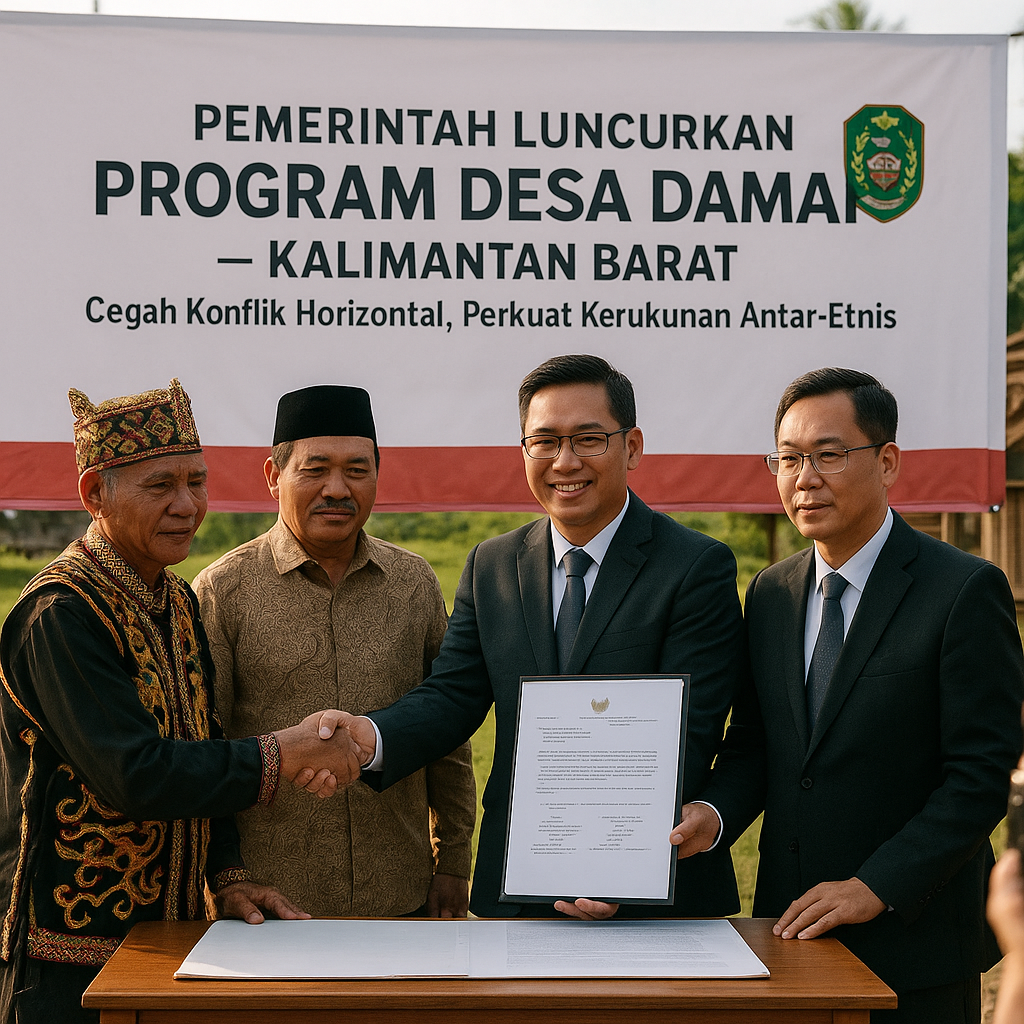 Pemerintah Luncurkan Program Desa Damai untuk Cegah Konflik Horizontal di Kalimantan Barat