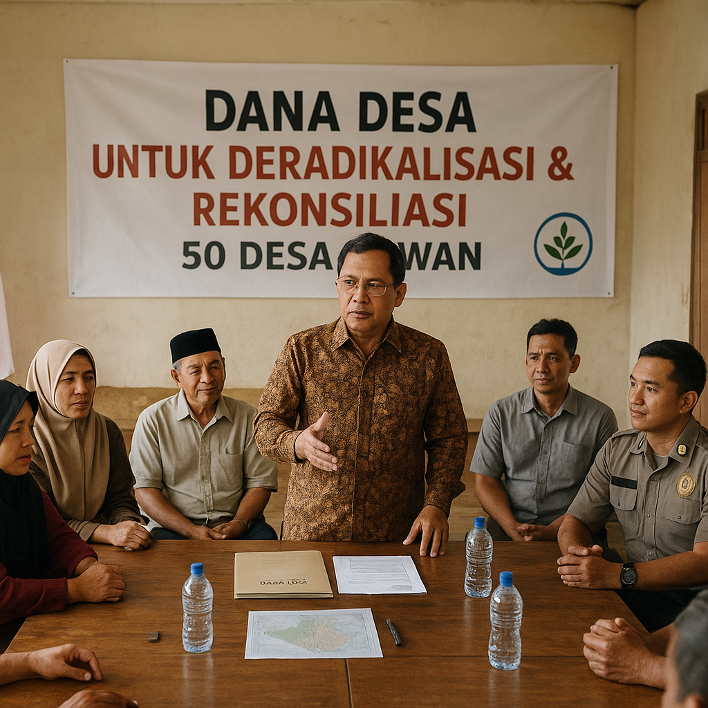 Pemerintah Alokasikan Dana Desa untuk Program Deradikalisasi dan Rekonsiliasi di Daerah Rawan