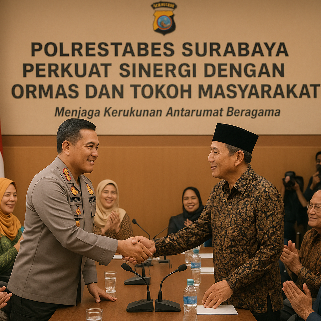 Polrestabes Surabaya Perkuat Sinergi dengan Ormas dan Tokoh Masyarakat dalam Menjaga Kerukunan Antarumat Beragama