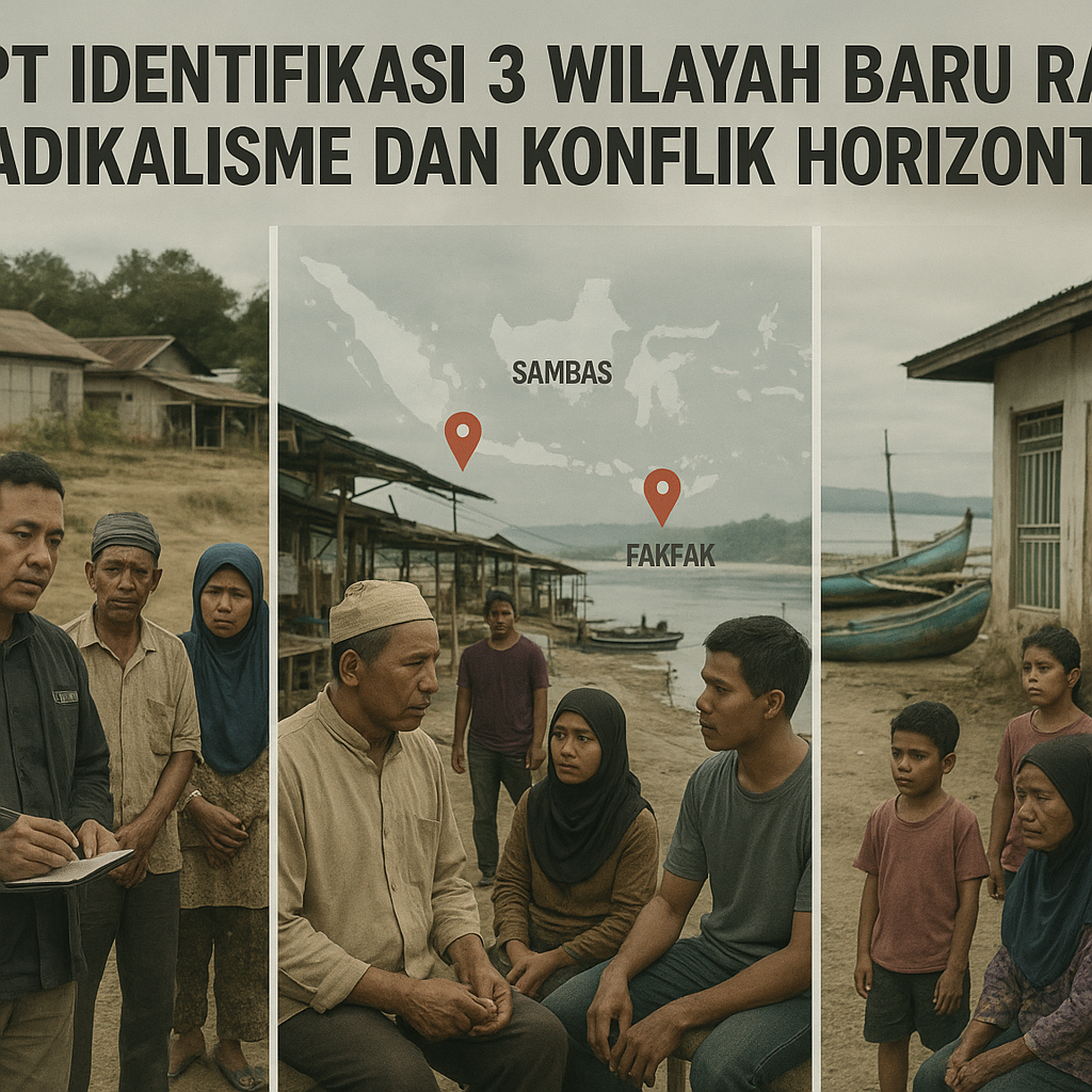 BNPT Identifikasi 3 Wilayah Baru Rawan Radikalisme dan Konflik Horizontal