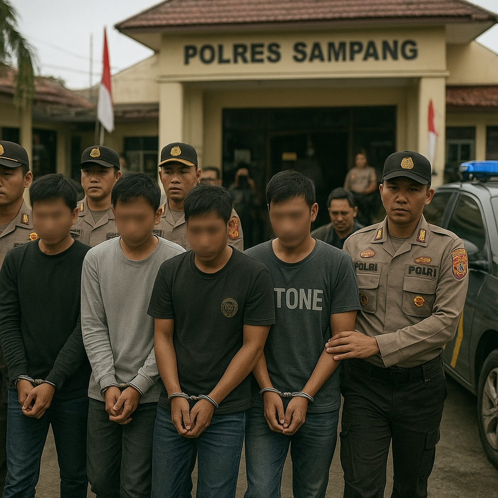 Polisi Tangkap 5 Penyebar Hoaks SARA di Sampang yang Picu Ketegangan Antar Warga