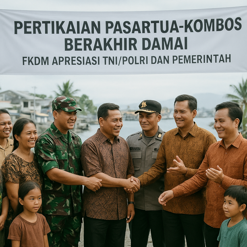 Pertikaian Pasartua-Kombos Berakhir Damai, Ketua FKDM Apresiasi TNI/Polri dan Pemerintah
