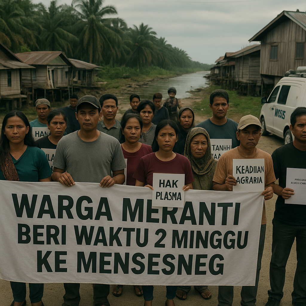 Warga Meranti Beri Waktu 2 Minggu ke Mensesneg, 3 Konflik Agraria Lintas Provinsi Dibawa ke Meja Presiden Prabowo