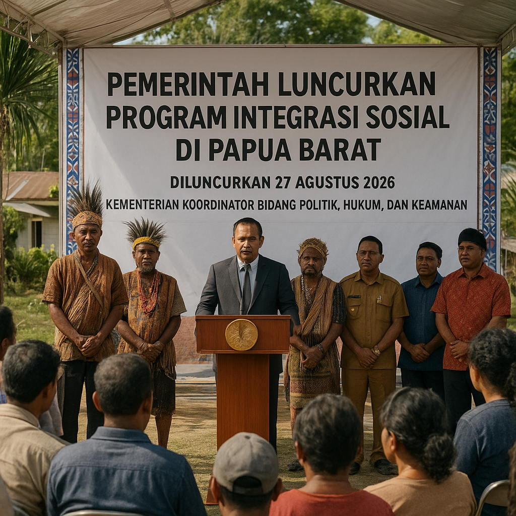 Pemerintah Luncurkan Program Integrasi Sosial di Papua Barat untuk Redam Konflik Horizontal