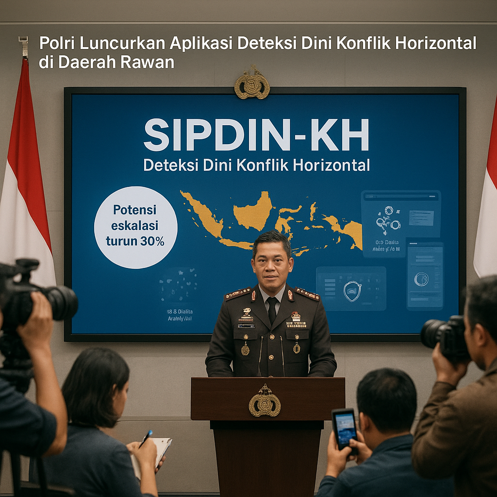 Polri Luncurkan Aplikasi Deteksi Dini Konflik Horizontal di Daerah Rawan