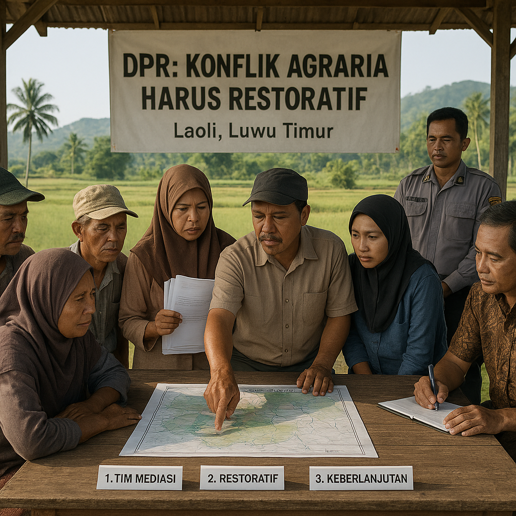 DPR Minta Konflik Agraria Tak Lagi Ditangani Represif, Laoli di Luwu Timur Kini Jadi Ujian