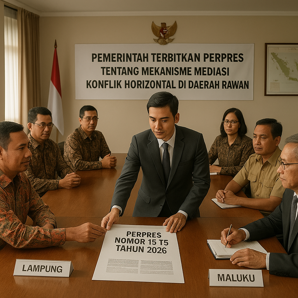 Pemerintah Terbitkan Perpres tentang Mekanisme Mediasi Konflik Horizontal di Daerah Rawan