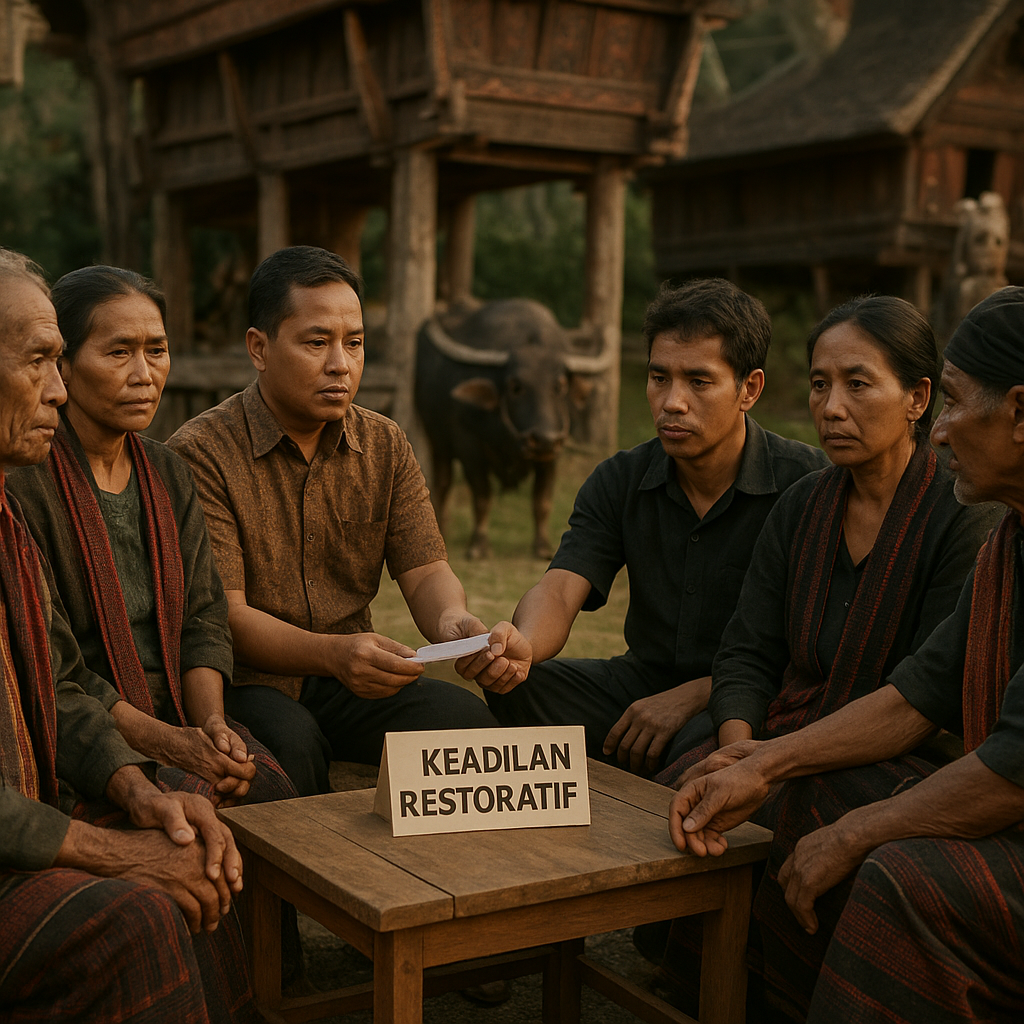Cekcok Pembagian Hasil Lelang Kerbau di Pesta Adat Rambu Solo’ Damai Lewat Restorative Justice
