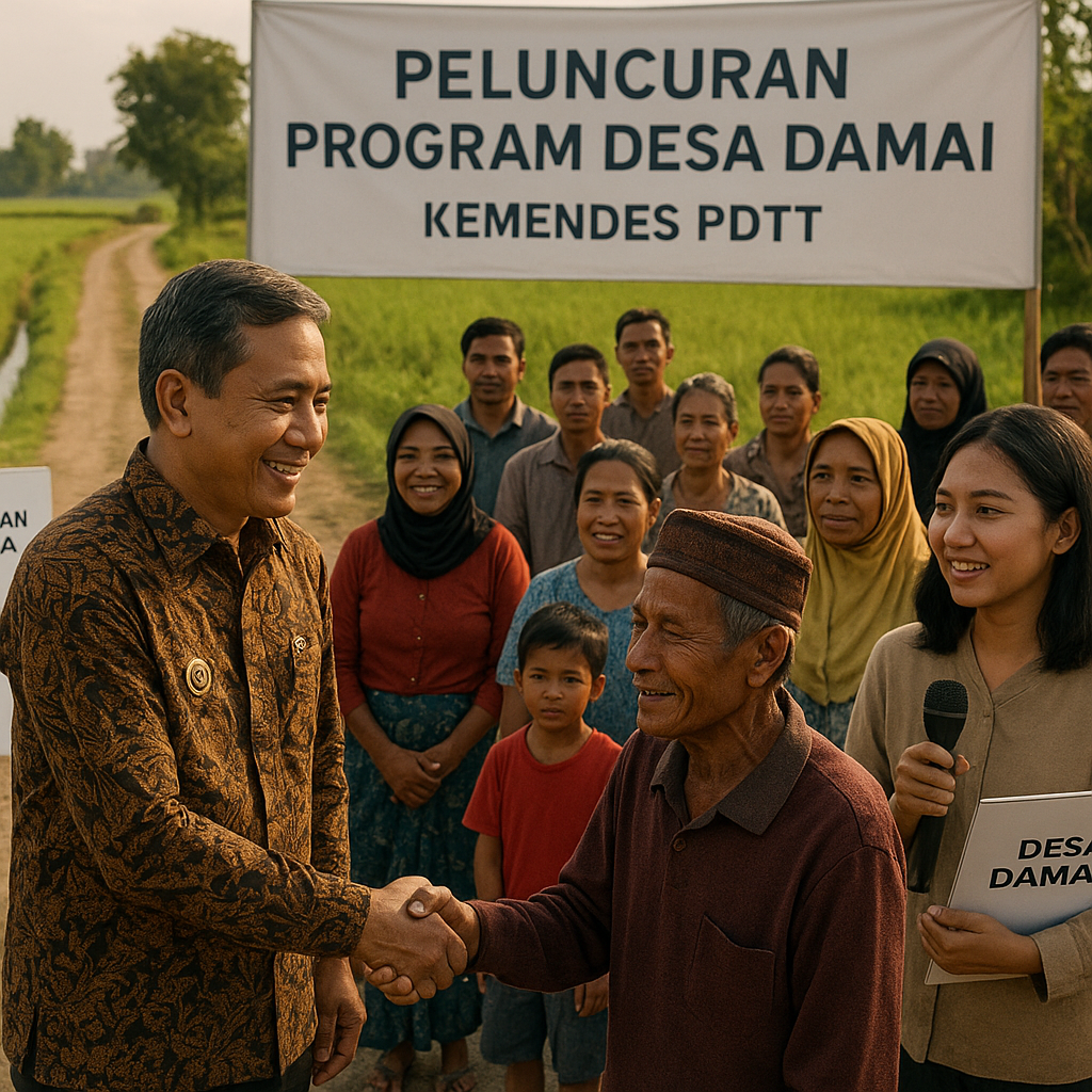 Kemendes PDTT Luncurkan Program Desa Damai untuk Minimalisir Konflik Horizontal