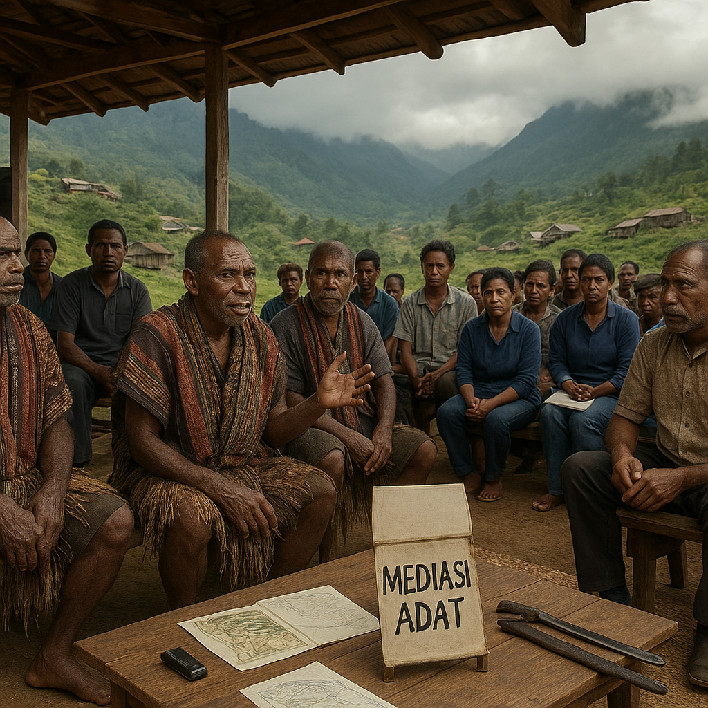 Peran Lembaga Adat dalam Mediasi Konflik Antar-Kampung di Pegunungan Tengah Papua: Perspektif dan Kebutuhan Penguatan Kapasitas