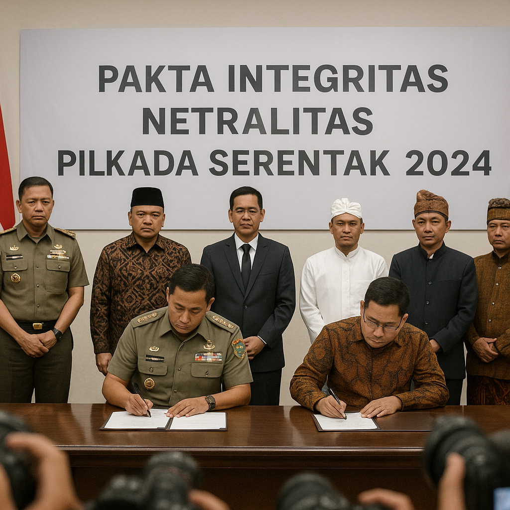 TNI AD dan Ormas Sepakati Pakta Integritas Netralitas di Pilkada Serentak