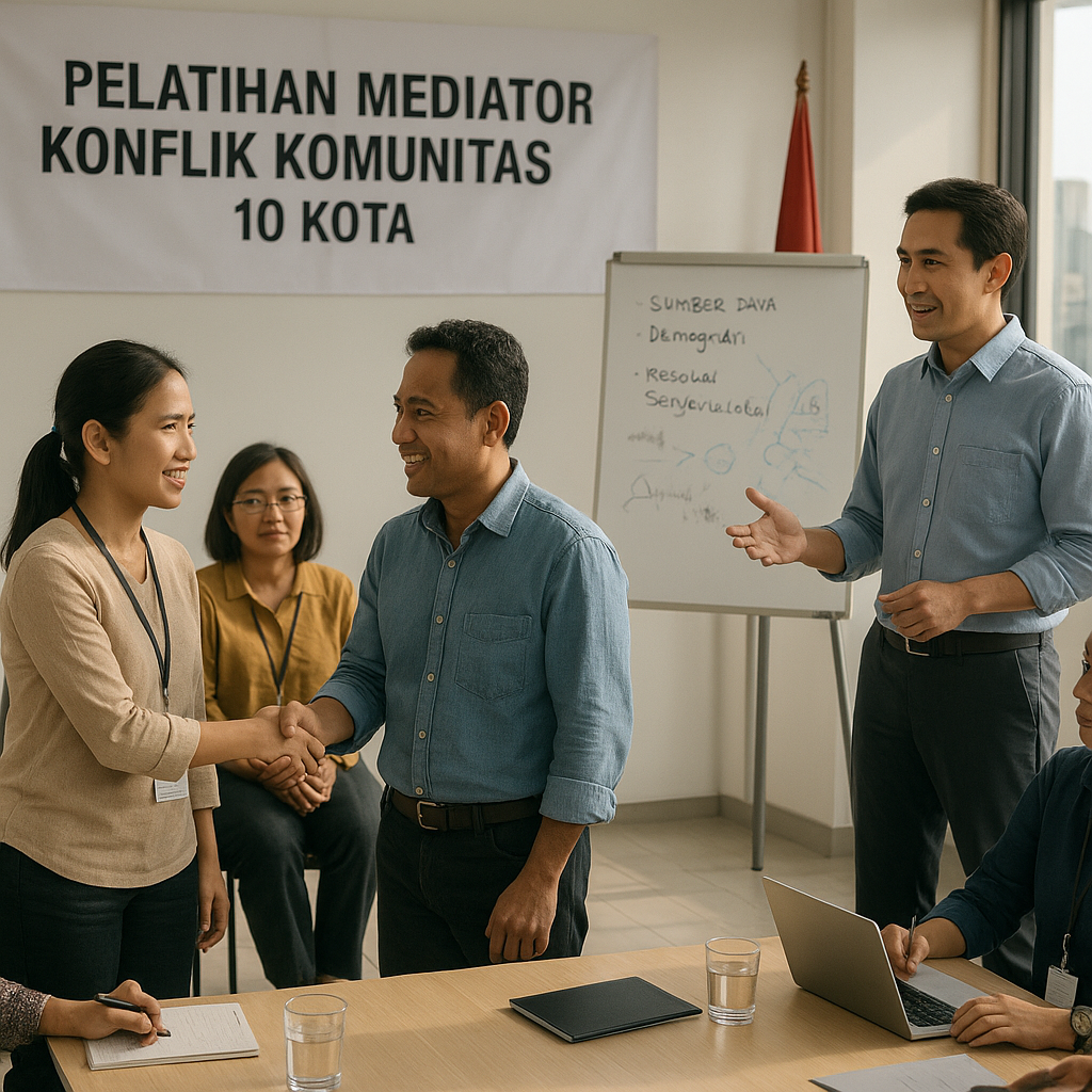 Pelatihan Mediator Konflik Komunitas Digelar di 10 Kota untuk Mencegah Gesekan Sosial
