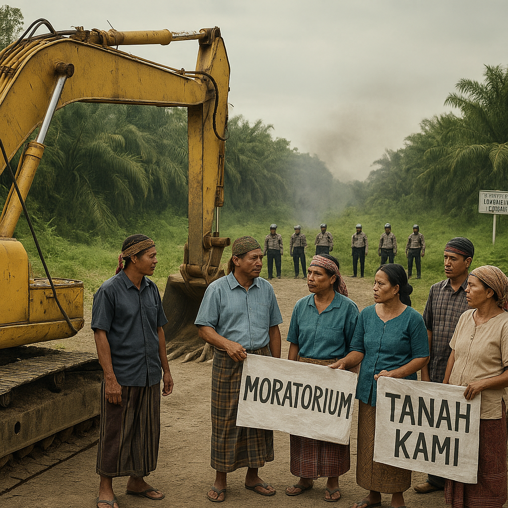 Konflik Lahan di Kalimantan Barat Memanas, Aparat Siaga di Perbatasan