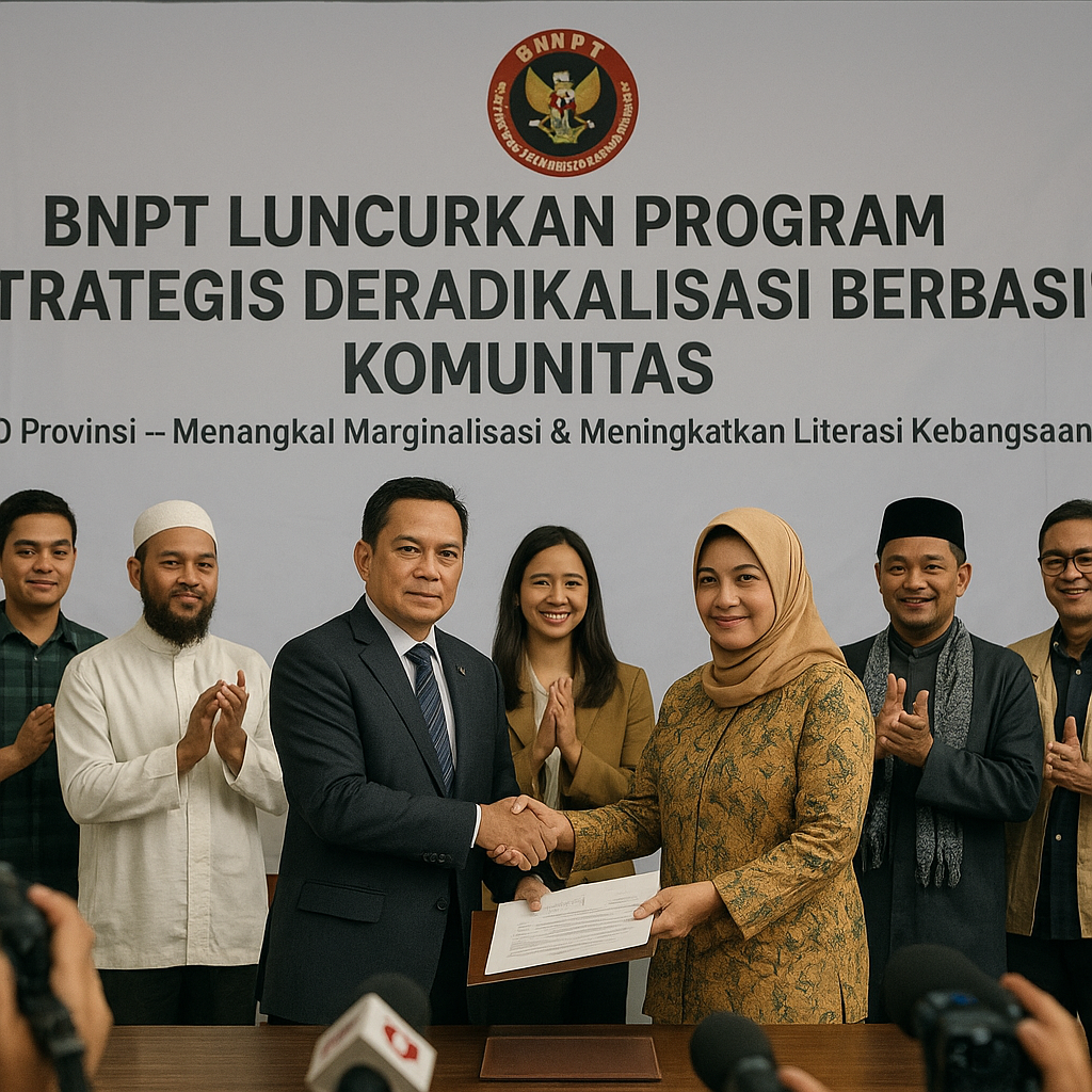 BNPT Luncurkan Program Strategis Deradikalisasi Berbasis Komunitas di Daerah Rawan