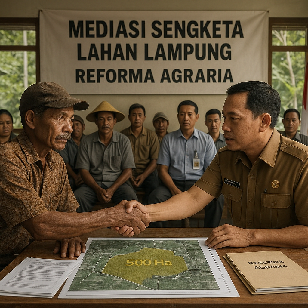 Sengketa Lahan di Lampung Berujung Mediasi, Pemerintah Hadirkan Opsi Redistribusi