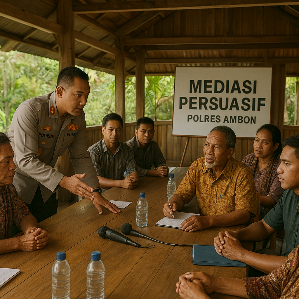 Gelar Mediasi Persuasif, Aparat Atasi Penanganan Konflik Ambon