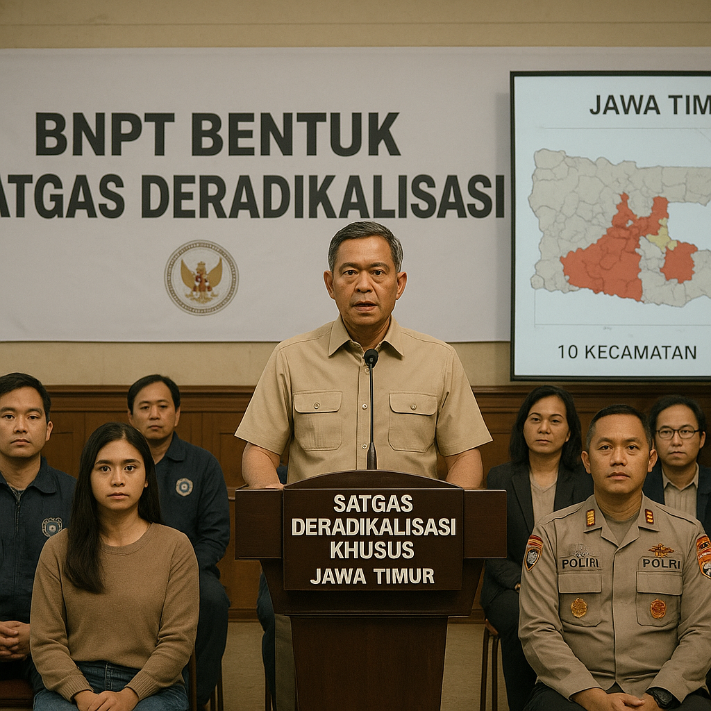 BNPT Bentuk Satgas Deradikalisasi untuk Cegah Konflik Horizontal Bernuansa Ideologi di Jawa Timur