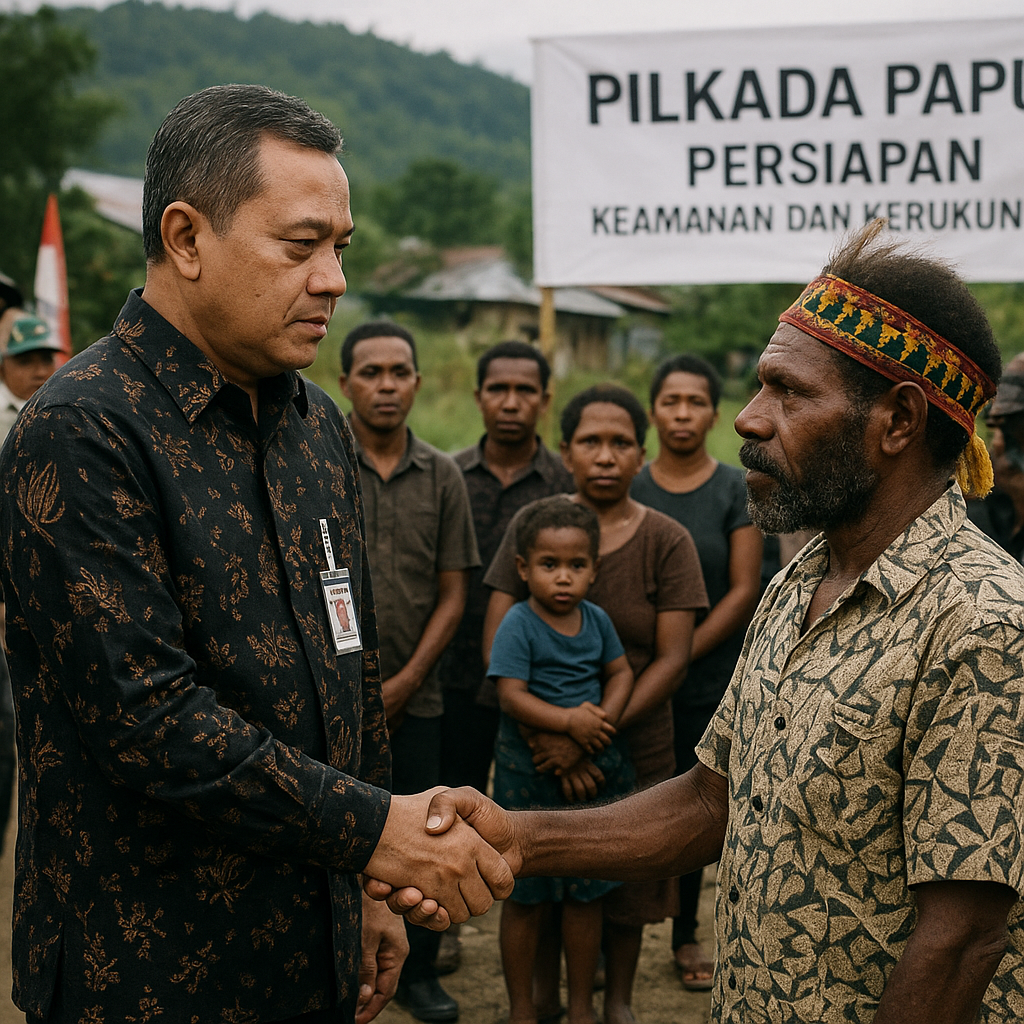 Menko Polhukam Tinjau Persiapan Pilkada di Papua, Fokus pada Penjagaan Keamanan dan Kerukunan
