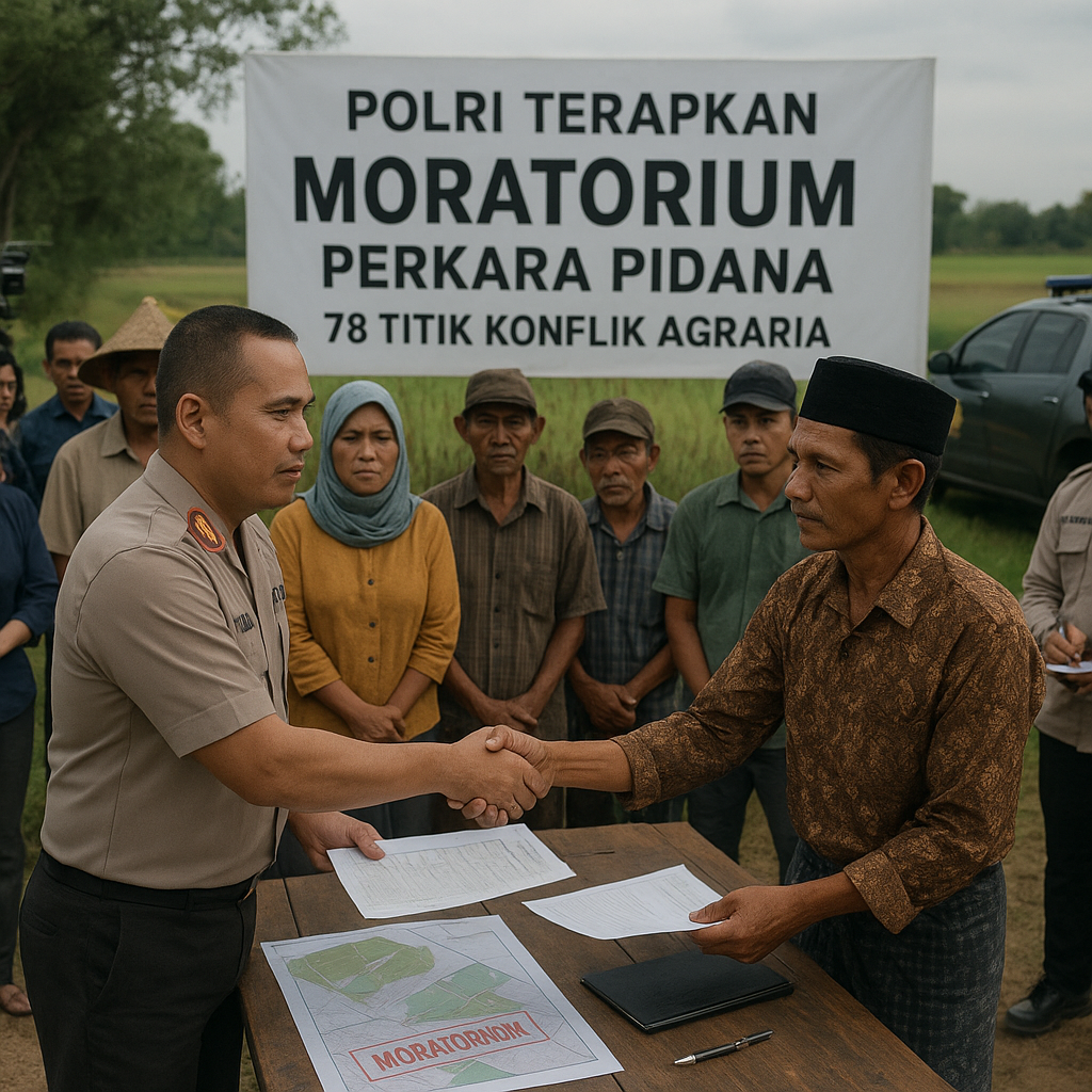 Polri Terapkan Moratorium Perkara Pidana untuk 78 Titik Konflik Agraria
