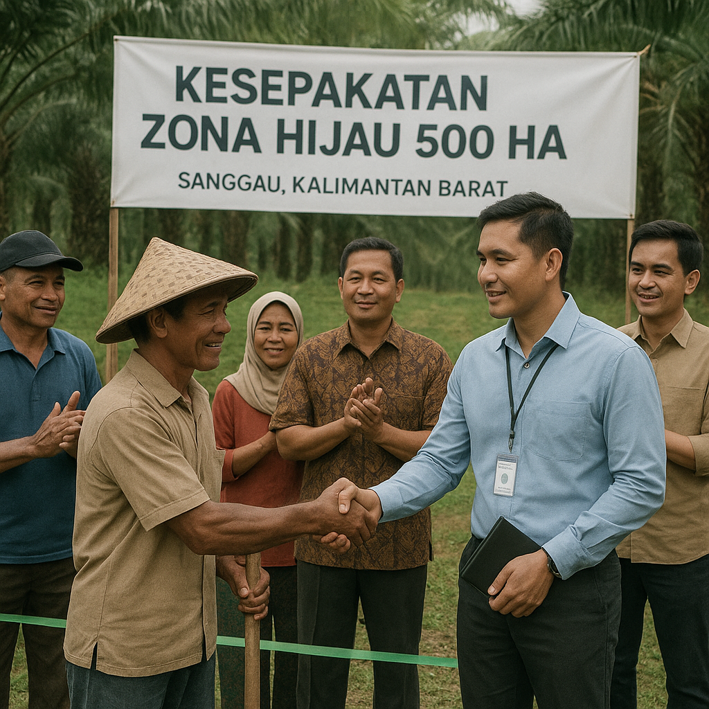Konflik Lahan di Kalimantan Barat Mereda: Kesepakatan Zona Hijau Antara Petani dan Perusahaan Sawit