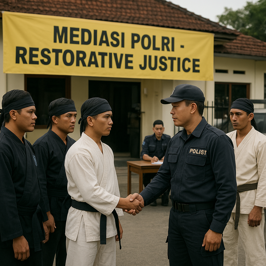 Polisi Mediasi PSHT-Pagar Nusa usai Bentrok di Polokarto, Sejumlah Orang Diamankan