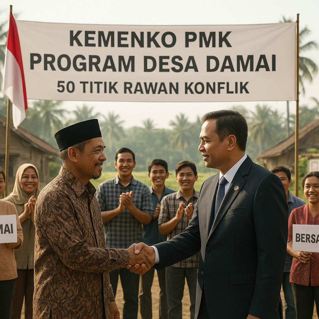 Kemenko PMK Luncurkan Program Desa Damai di 50 Titik Rawan Konflik